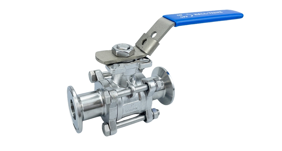 手動三片式半包球閥