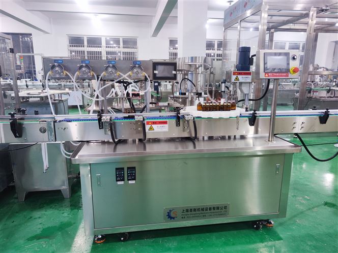 8頭西林瓶液體灌裝軋蓋機(jī)視頻